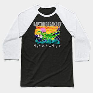 Raptor Breakout (on black) Baseball T-Shirt